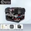 48L-(Alloy Lock) Chivalry Black-(High Version)-Lining + Shock Absorbing Base + Accessories