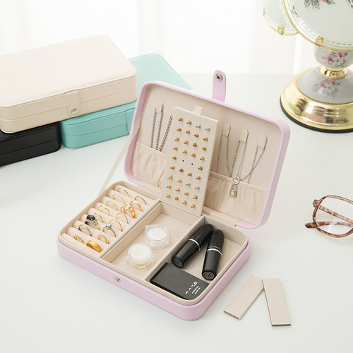 Elegant European-style Korean small earrings, simple ear rings, earrings, rings, handmade jewelry storage box, factory wholesale
