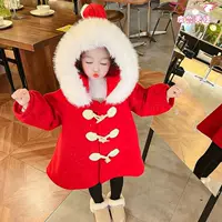 Детский плащ зимой толстая девушка зимняя одежда накидка для девочек рождественская девочка