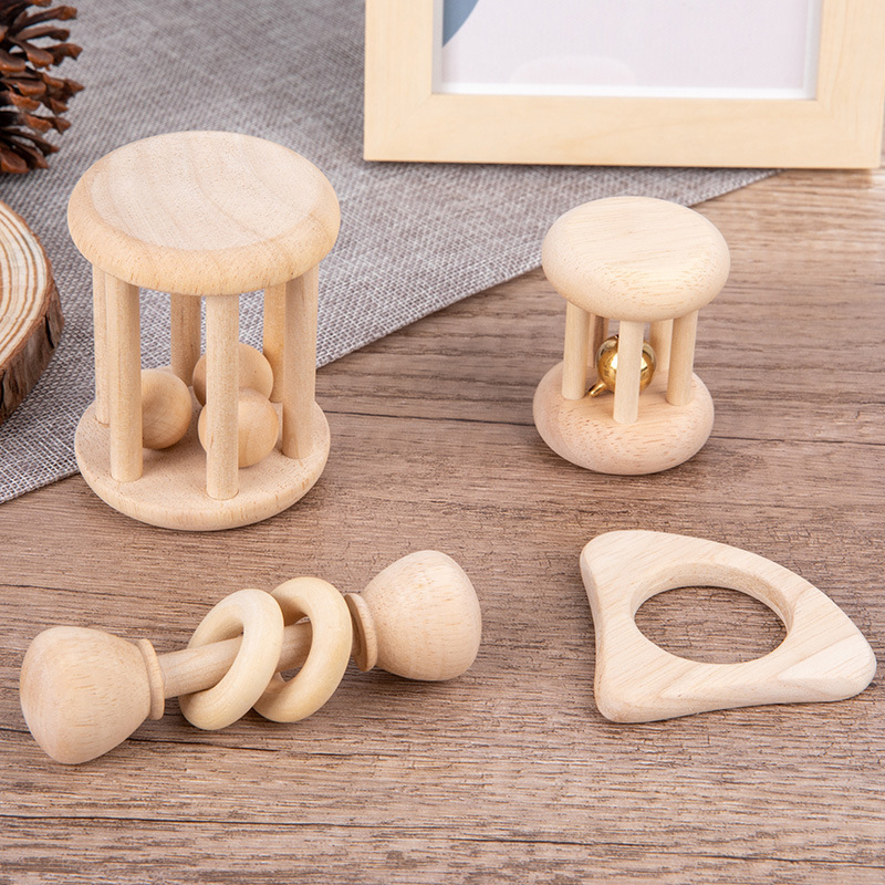 Sonajero y Campana de Cuna de Madera para Bebés de 0 a 6 Meses, Relajante para Dormir image 13