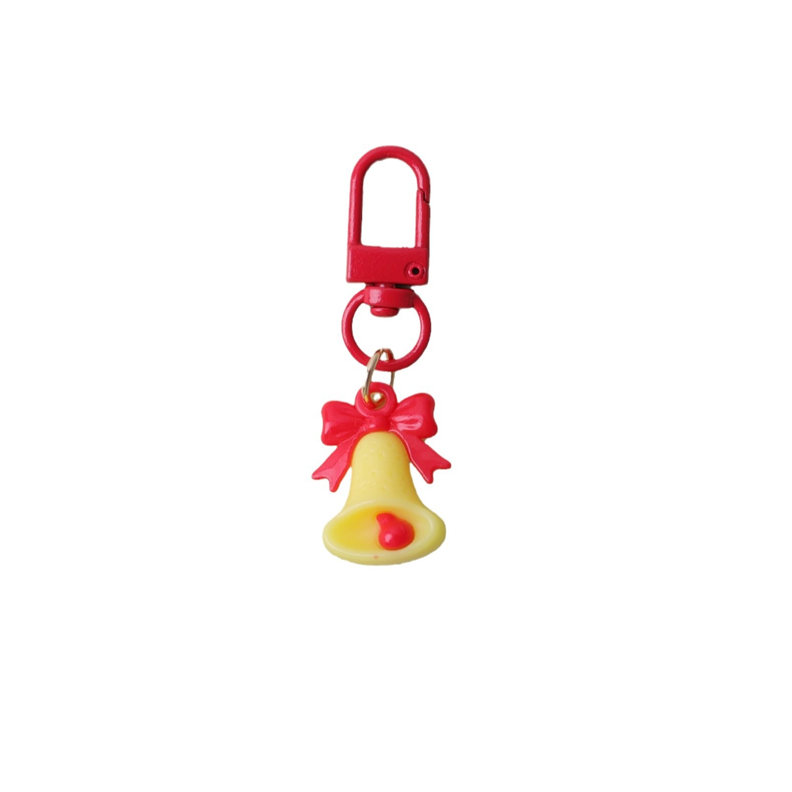Nuevo llavero de Navidad dibujos animados Santa adorable mochila accesorios colgantes pegamento de PVC suave