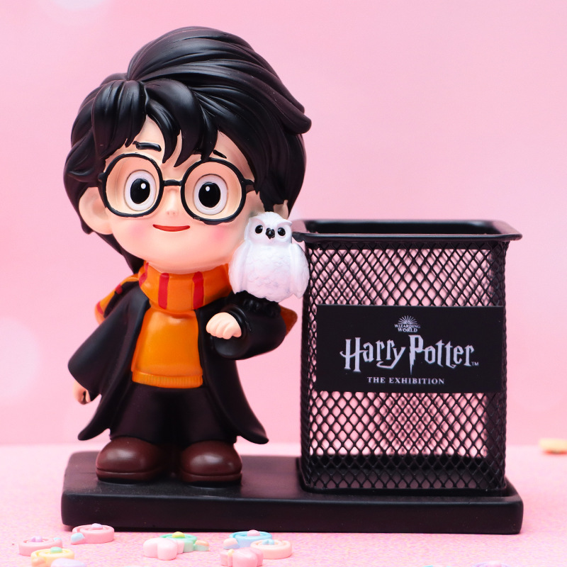 Douyin venta caliente red tela tela portalápices resina creativa decoración de escritorio caja de almacenamiento suministros para estudiantes regalos para niños