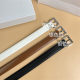 New ladies belt 3.0cm pin buckle Yang family belt fashion ins wind cowhide belt cross-border wholesale