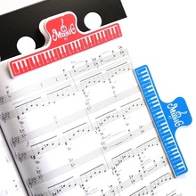 1PC Colorful Plastic Music Score Fixed Clips Book Paper跨境