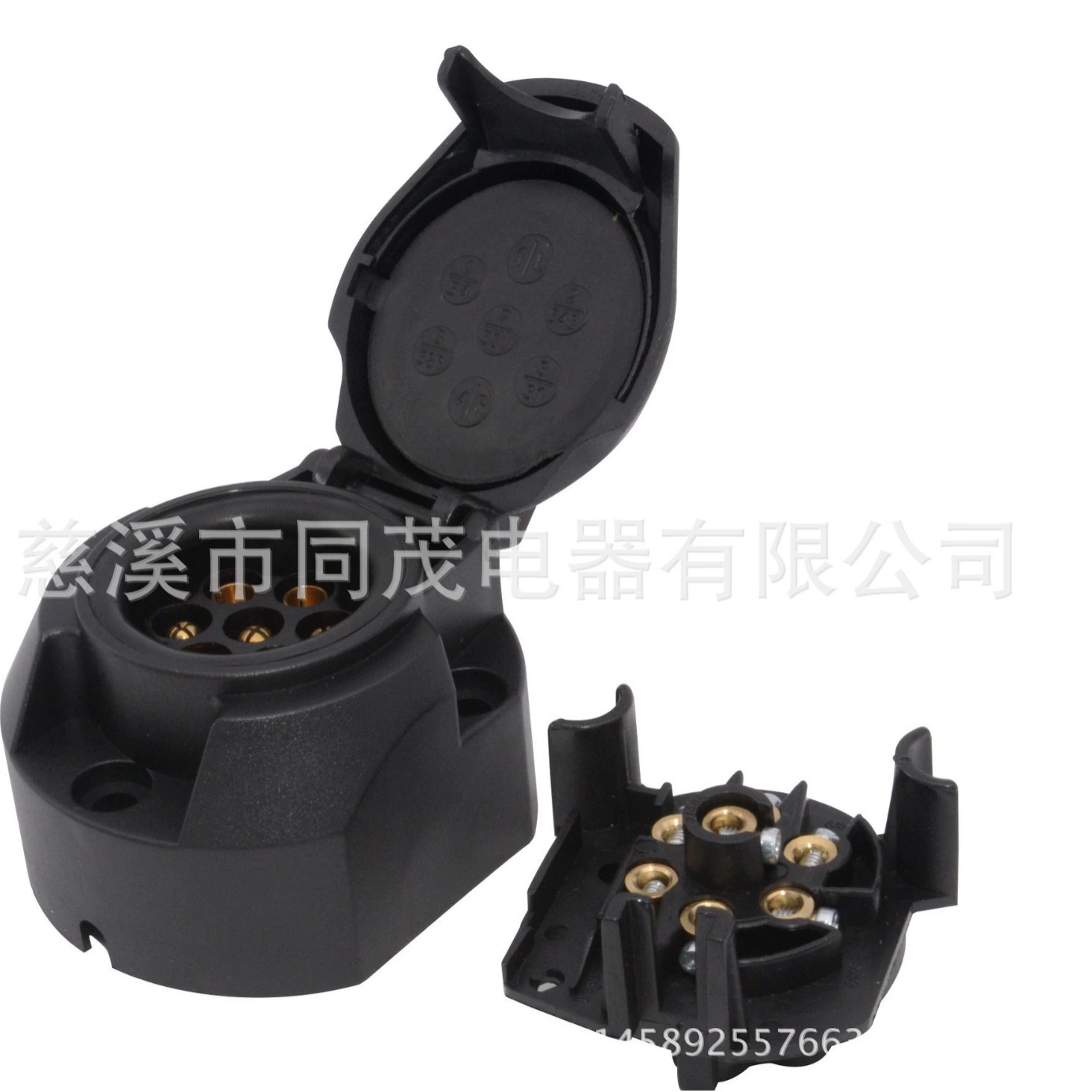 TM3001 7-жильный штекер пластиковый плоский круглый разъем для прицепа разъем для грузовика