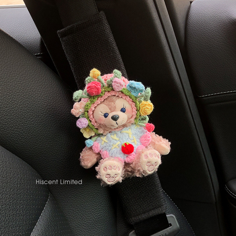 Cinturón de seguridad de automóvil creativo y encantador, cubierta de hombro, cuello de estrangulamiento, dibujos animados generales, parejas de alto nivel.