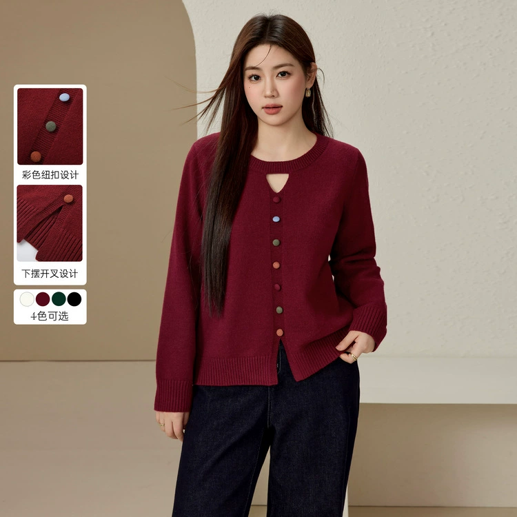 [Пойдите в класс вкус дизайна, полый дикий трикотаж] Полосатый большой размер женский толстый mm2025 весенний костюм новый