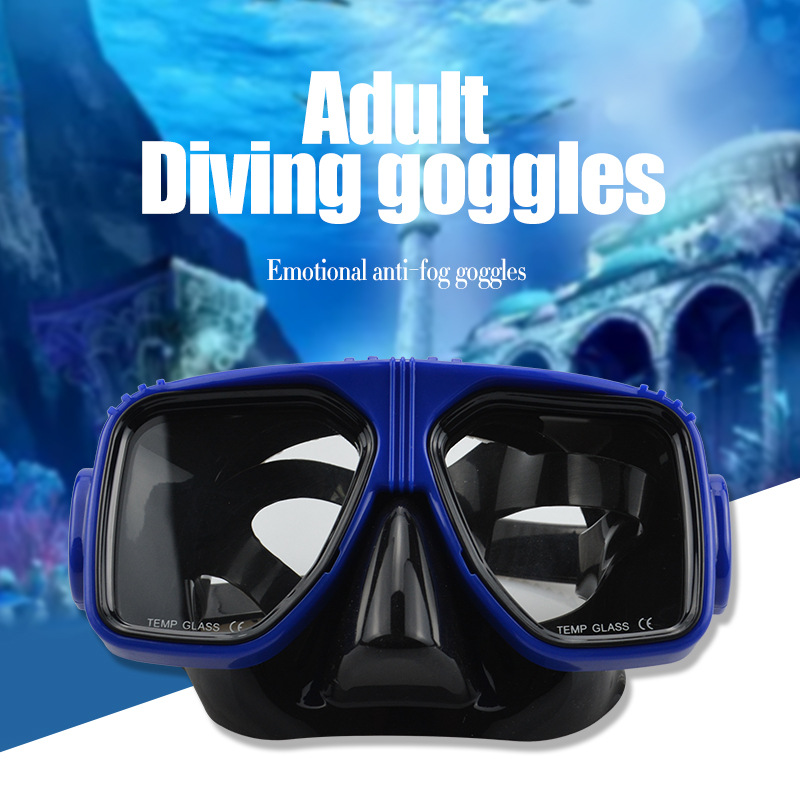 Swimming goggles, adult training, snorkeling, silicone mask, professional diving equipment_voghion.com
