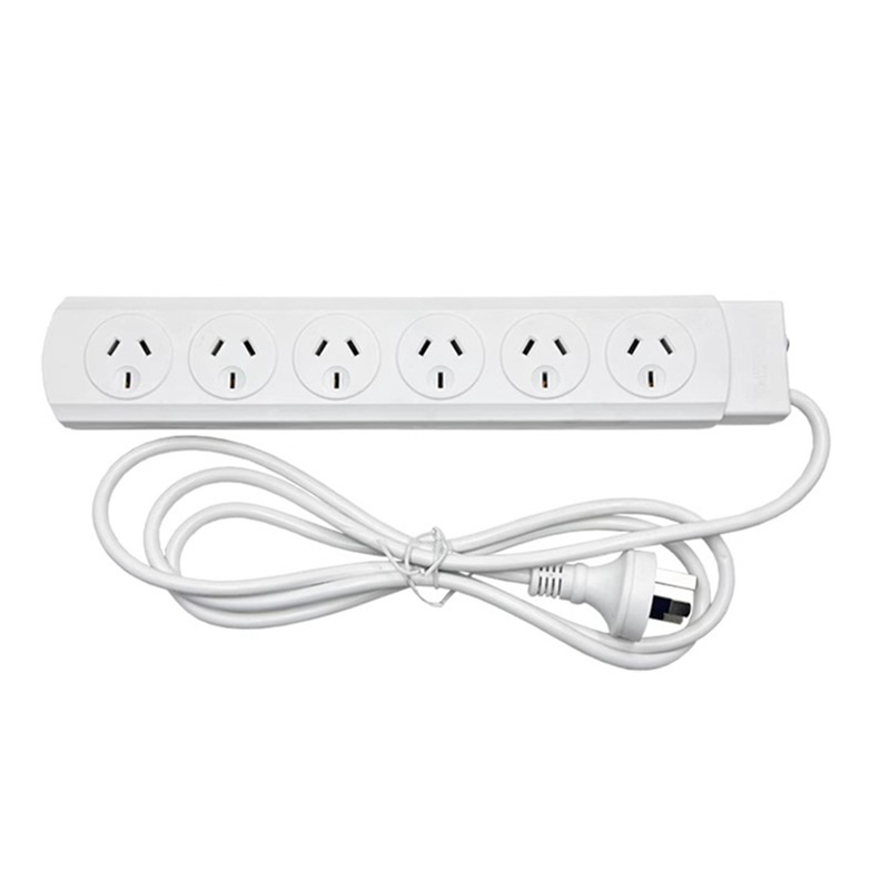 澳规6插位拖线板澳标6位插线板排插座澳大利亚三极插头电源线1.8M