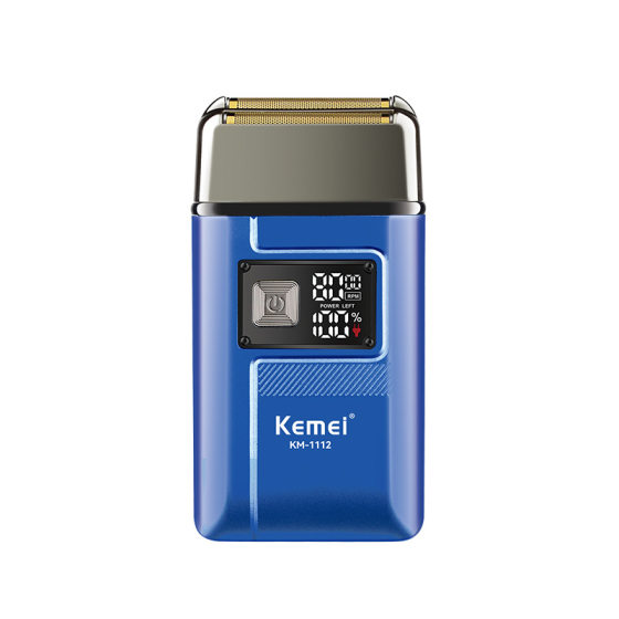 Kemei Electric Shaver Km-1112 Reciprocating Bald Head Artifact Beard Knife Lcd Digital Display Shaver