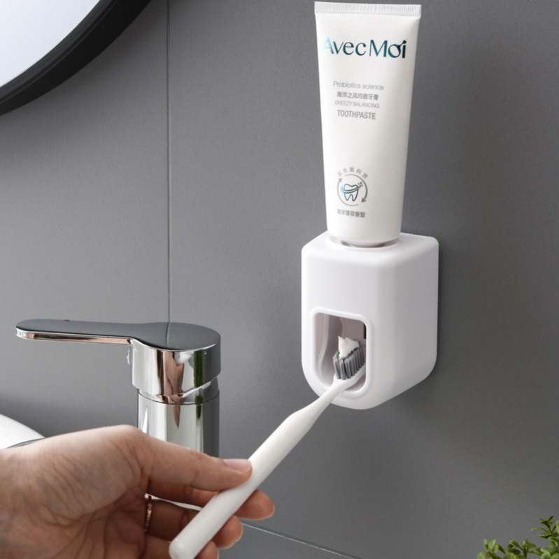卸売り自動歯磨き粉器浴室トイレの壁は穴を開けないで定量的に簡単な怠け者の歯磨き粉を押し出す|undefined