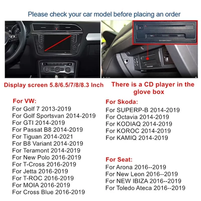 Simsiz CarPlay və Android Auto with the original multimedia