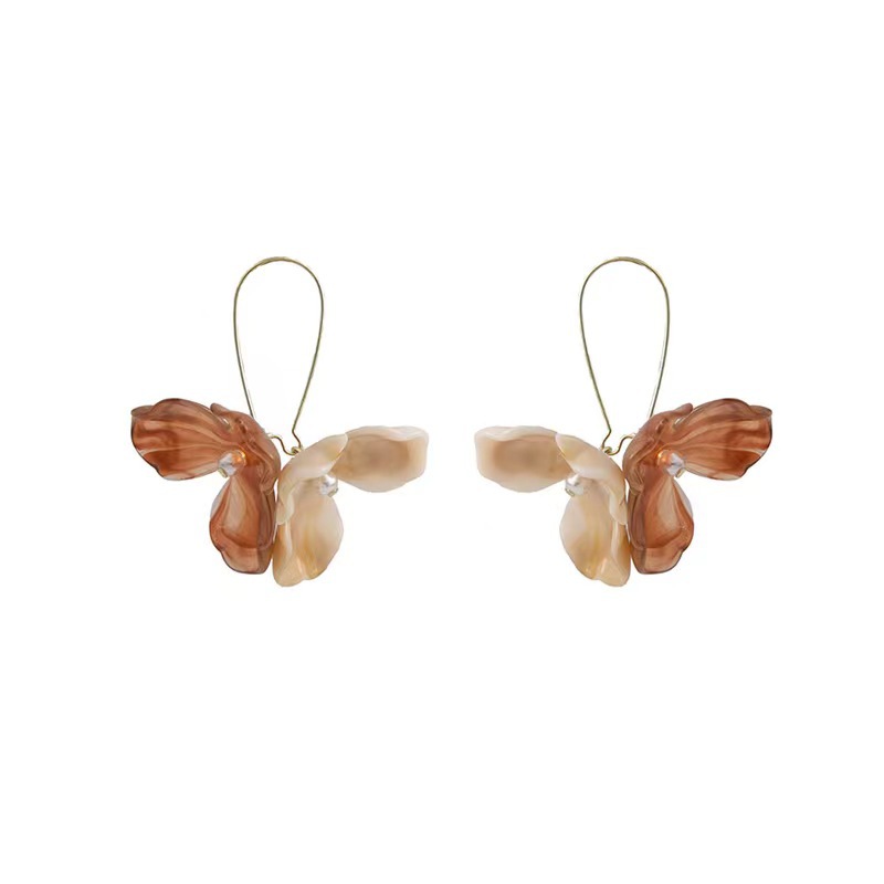 Geométrica floral diseño auriculares estilo retro moda auriculares ganchos de estilo dulce nicho diseño de joyas de auriculares de estilo universal
