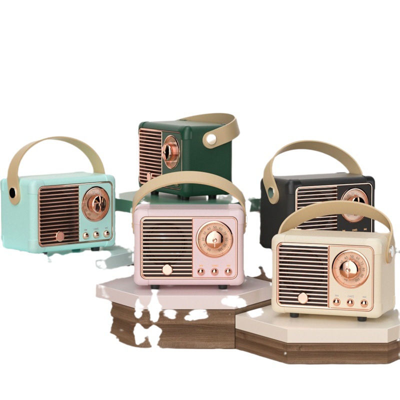 Creativa radio retro altavoz Bluetooth regalo portátil teléfono móvil subwoofer nostálgico usb mini altavoz HM11