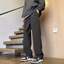 韩风高街百搭潮牌冲锋休闲裤男女款夏季防水户外运动阔腿直筒长裤