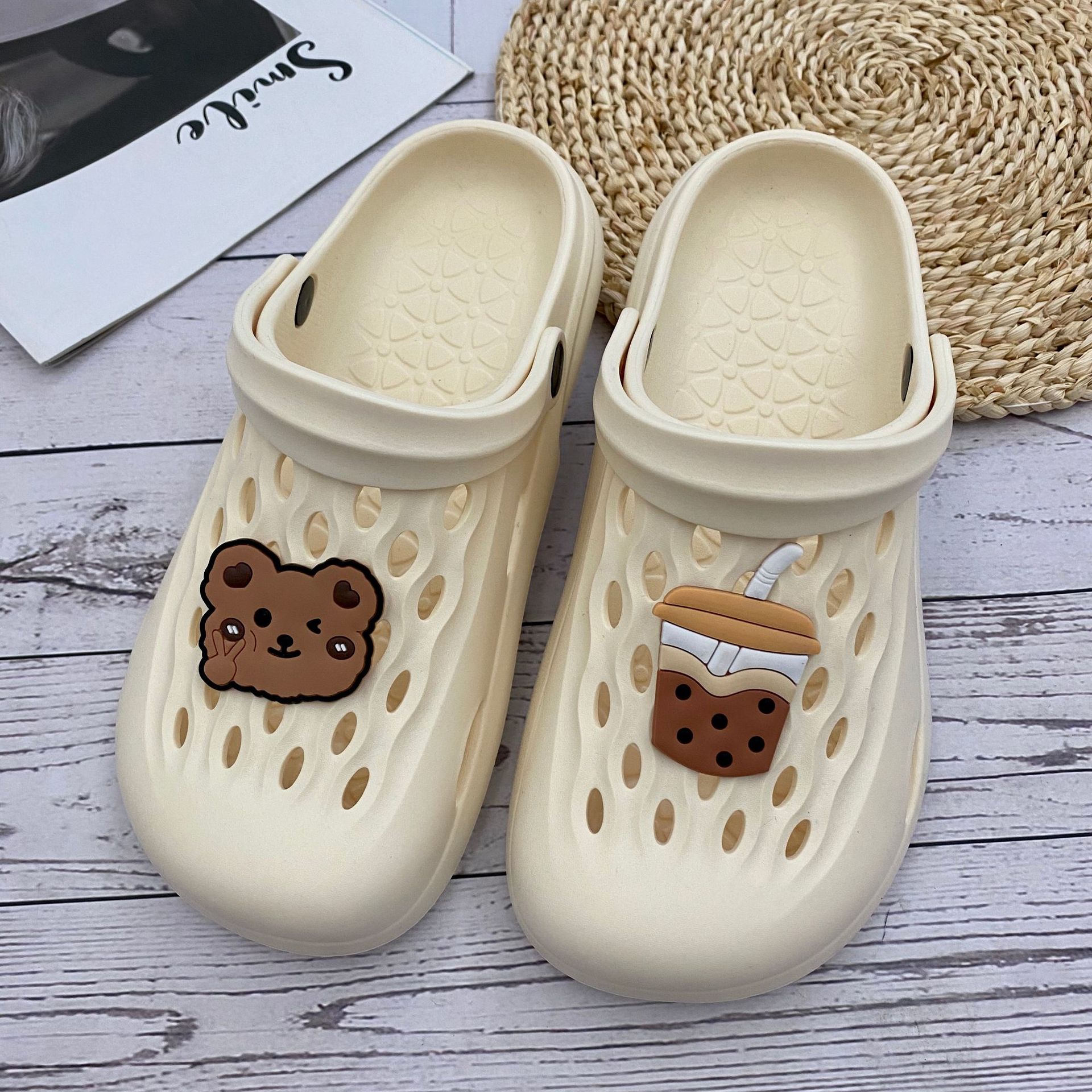 米白+小熊+奶茶（女段）  + ¥1.00 