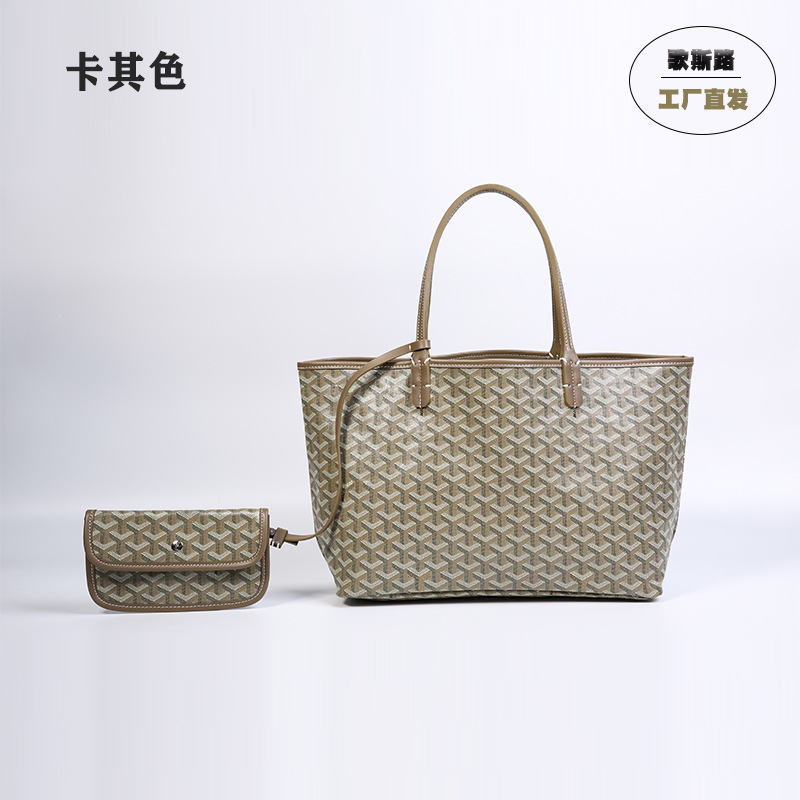 2023 nuevo perro diente bolsa de hombro portátil de lona de cuero bolsa de compras de gran capacidad carta de Las Mujeres cesta de verduras bolsa