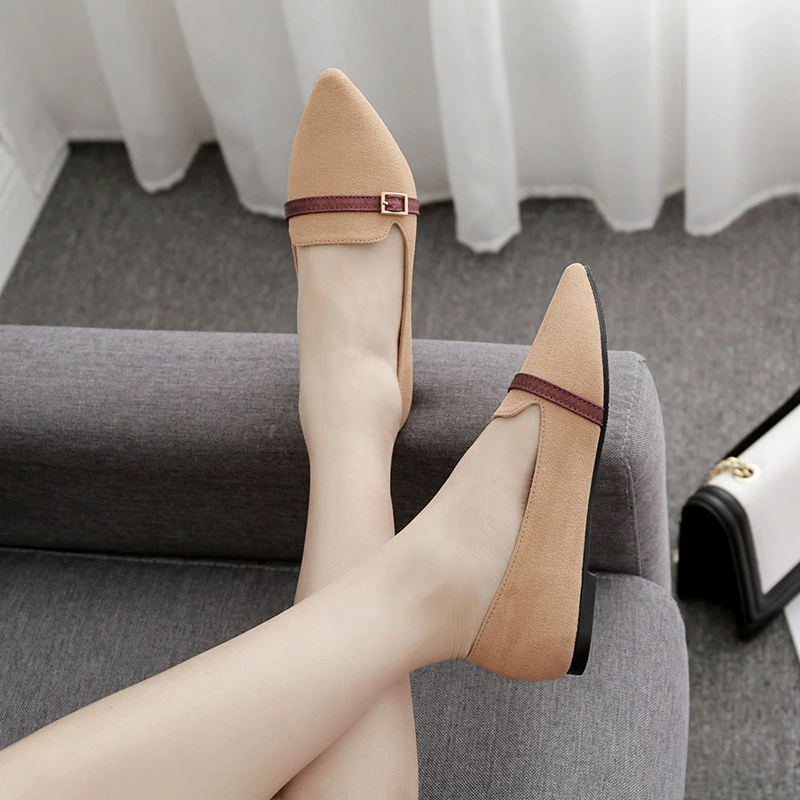 Женские туфли на плоской подошве на Плоском Каблуке больших размеров 40-43, сладкий глубокий рот, модные маленькие свежие женские туфли, обувь 33 размера