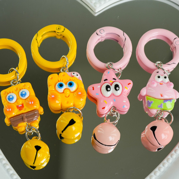 Three dimensional sponge children's cartoon keychain
