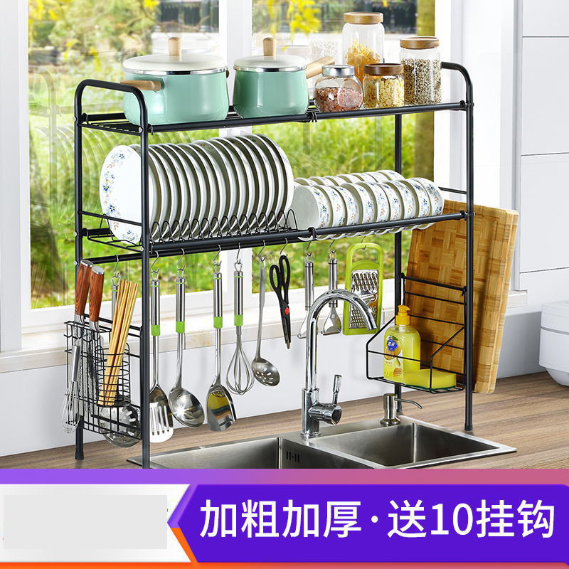 주방 수납 설치 랙 프리 플로어 다층 발코니 수납 랙 모바일 전자 레인지 냄비 랙 접이식 수납 랙