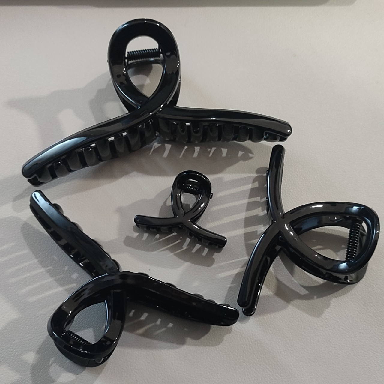 High-End Pc Glossy Hair Clip, Simple Hair Clip for Women, Large Shark Clip for Hair on the Back of the Head, DIY Bottom Clip 3