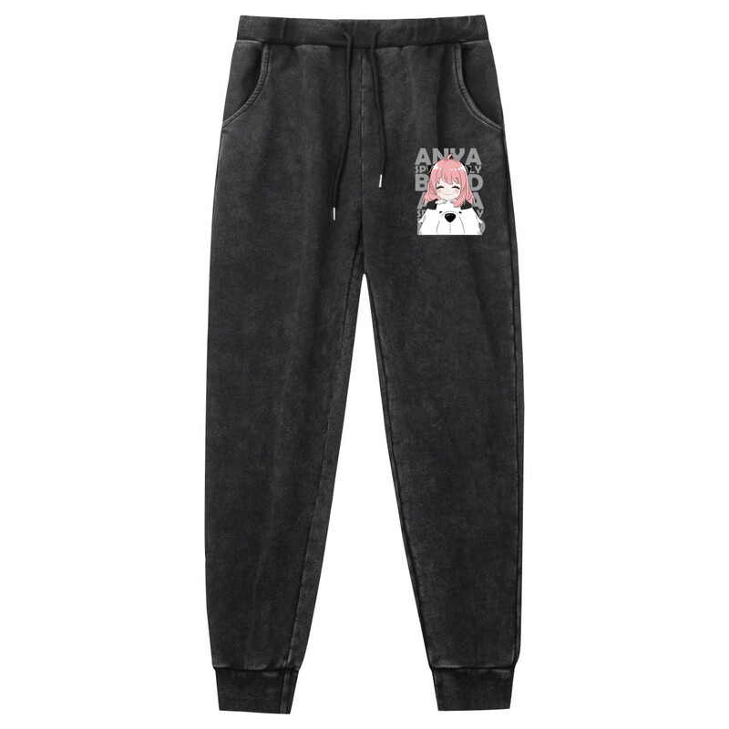 Washed old vintage trousers spy play house Spy X Family cross-border printing outdoor leisure sports Washed old vintage trousers spy play house Spy X Family cross-border printing outdoor leisure sports