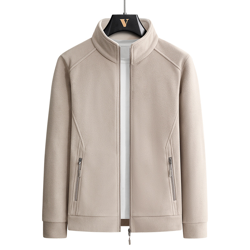 New Autumn and Winter Fleece Large-Size Jacket, Fleece-Lined Outdoor Thickened Warm Men's Softshell Jacket Liner