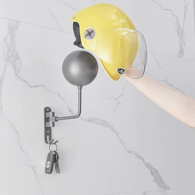 helmet rack is suitable for: Motosiklet dəbilqə rəfləri - gun-gray-wall-hanging