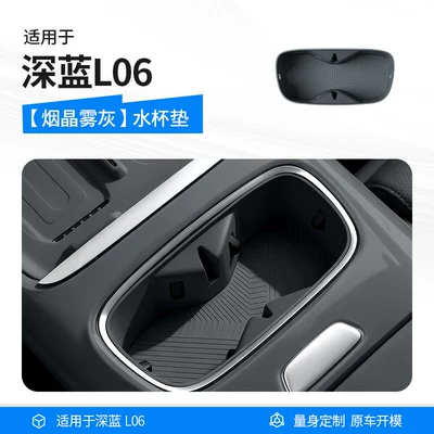 Armrest box pad: center console island storage, car - deep-blue-l06smoky-quartz-mist-gray-center-console-cup-holder-mat