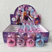 外贸跨境猎魔女团双孔笔刨透明卷笔刀K-POP卡通铅笔刀转笔刀礼品