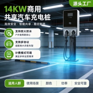 7KW 14KW high-power charging gun for new energy electric vehicles, three-phase DC dual-gun dedicated charging station