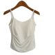 Tencel Lyocell Beautiful Back Bracket Pad Large U Backless Pleated Waist Vest Sling Inner Lap Outer Wear Underwear for Women