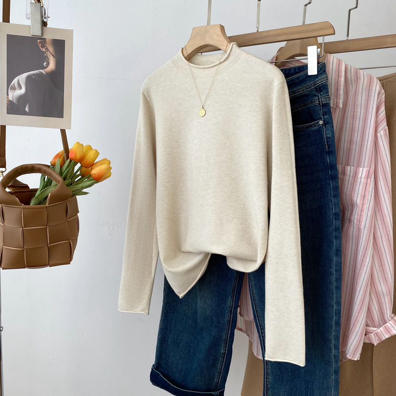 Special Offer with Free Shipping, Non-Returnable, Seamless One-Piece Knitted Sweater with Rolled Edges, Small to Medium Neckline, Soft and Skin-Friendly Inner Layer Base Shirt Special Offer with Free Shipping, Non-Returnable, Seamless One-Piece Knitted Sweater with Rolled Edges, Small to Medium Neckline, Soft and Skin-Friendly Inner Layer Base Shirt