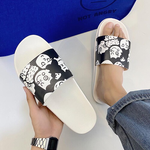  New Slippers for Women Summer Fashion Outerwear Slippers Korean Style Personalized Home Outdoor Beach Couple Sandals Slippers