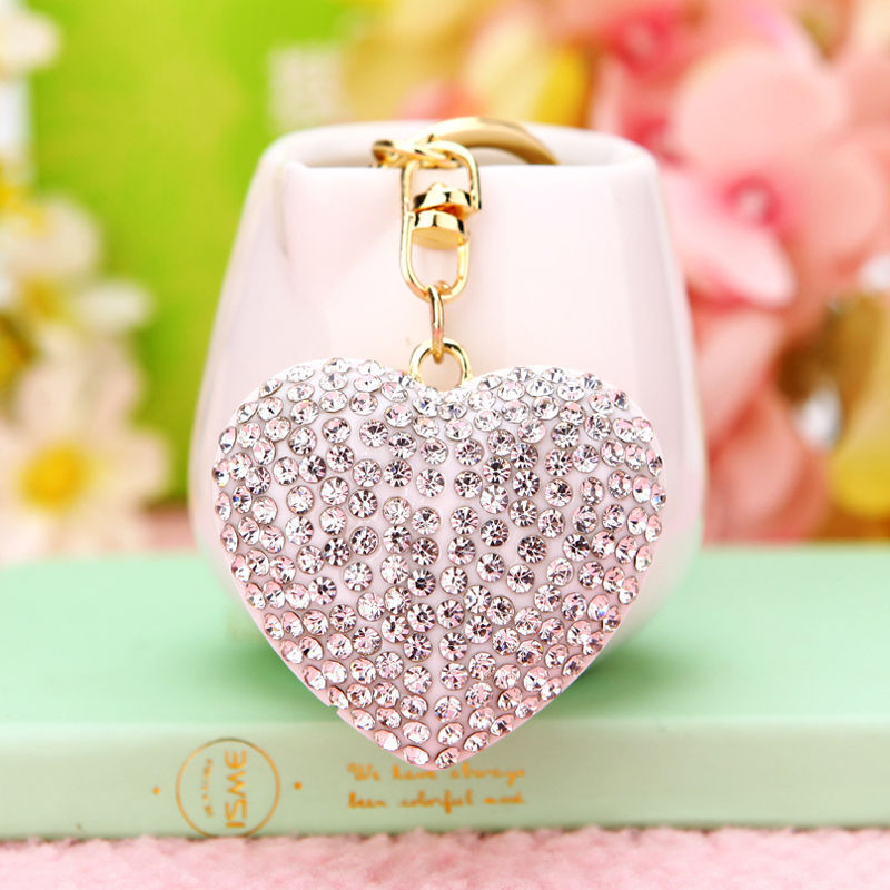 50g Weight Bag Pendant, Keychain Classification 1 Piece Quantity Holiday, Outdoor Occasion Metal Material Heart Shape Pattern Women's Gender Sweet, Simple Style Style Sweet Simple Style Heart Shape Metal Women's Bag Pendant Keychain 5