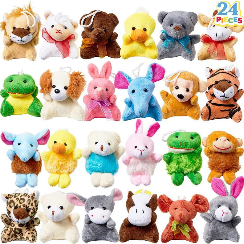 Amazon Hot Cute Christmas Series 24 Animal Plush Toy Doll Grab Machine Doll Wholesale Foreign Trade