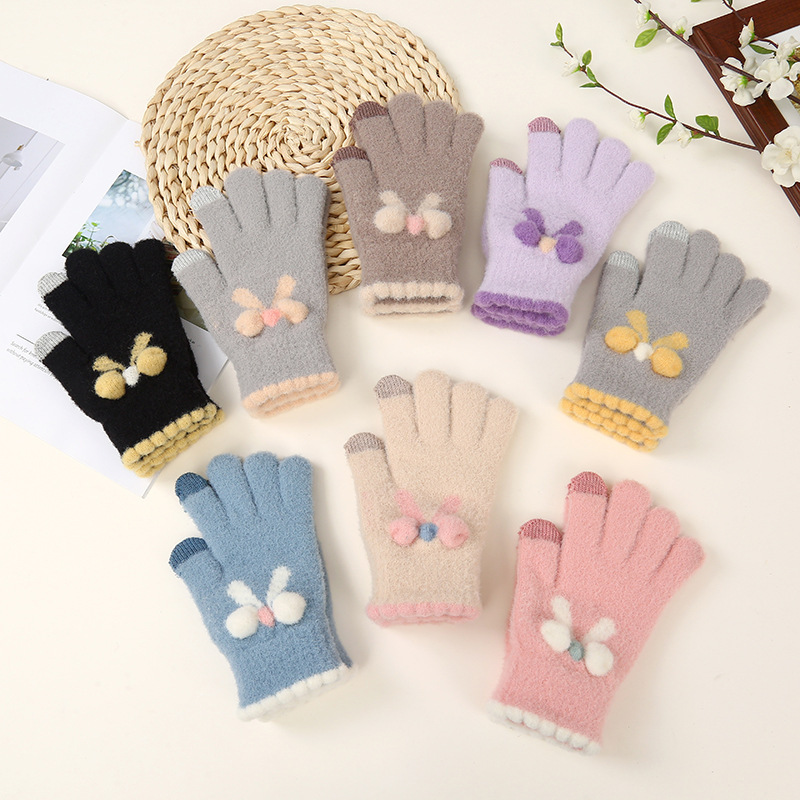 keep warm knitted gloves