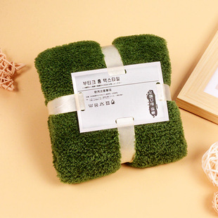 Coral Velvet Square Card-Tied Towel Souvenir Gift Box Full Moon 100Th Wedding Celebration Return Gift Company Welfare Event