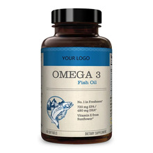 现货供应   Ome.ga 3 Fish Oil EPA & DHA亚马逊欧米.茄3鱼油跨境