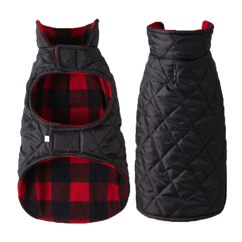 Plaid negro y rojo
