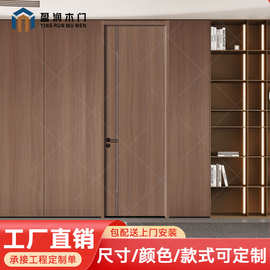 平开门原木柜门折叠家用卧室隐形风经济型出租实木门全屋定制房间