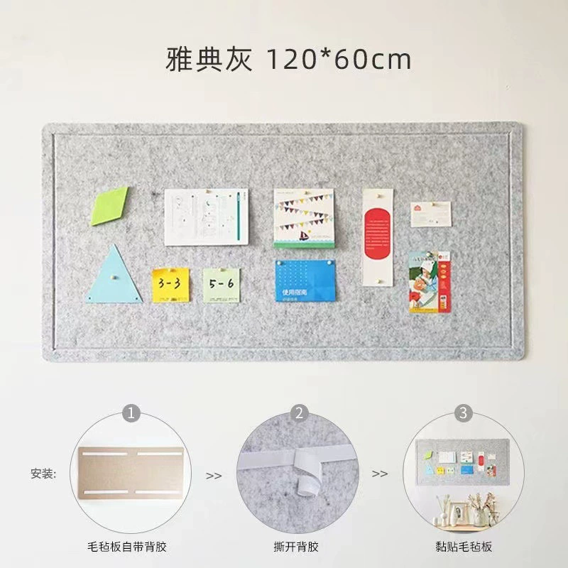 Настенная наклейка с felt board самоклеящаяся для детского сада, экспонаты в классе, пробковая доска, стенка для фото, объявление бар