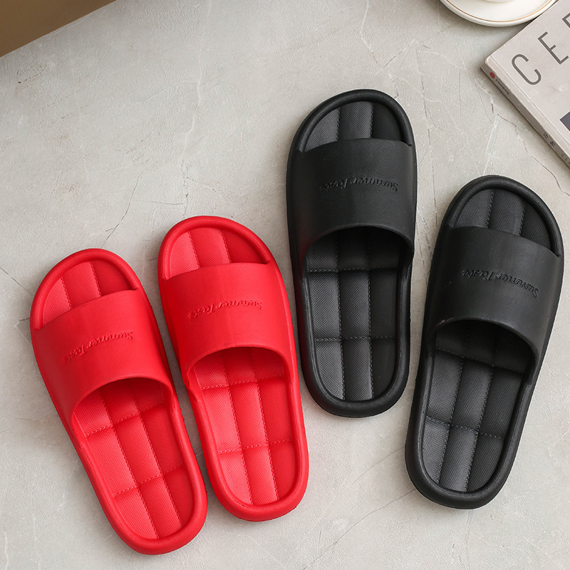 Spot slippers women's household summer indoor home Bath bathroom non-slip mute soft bottom sandals men