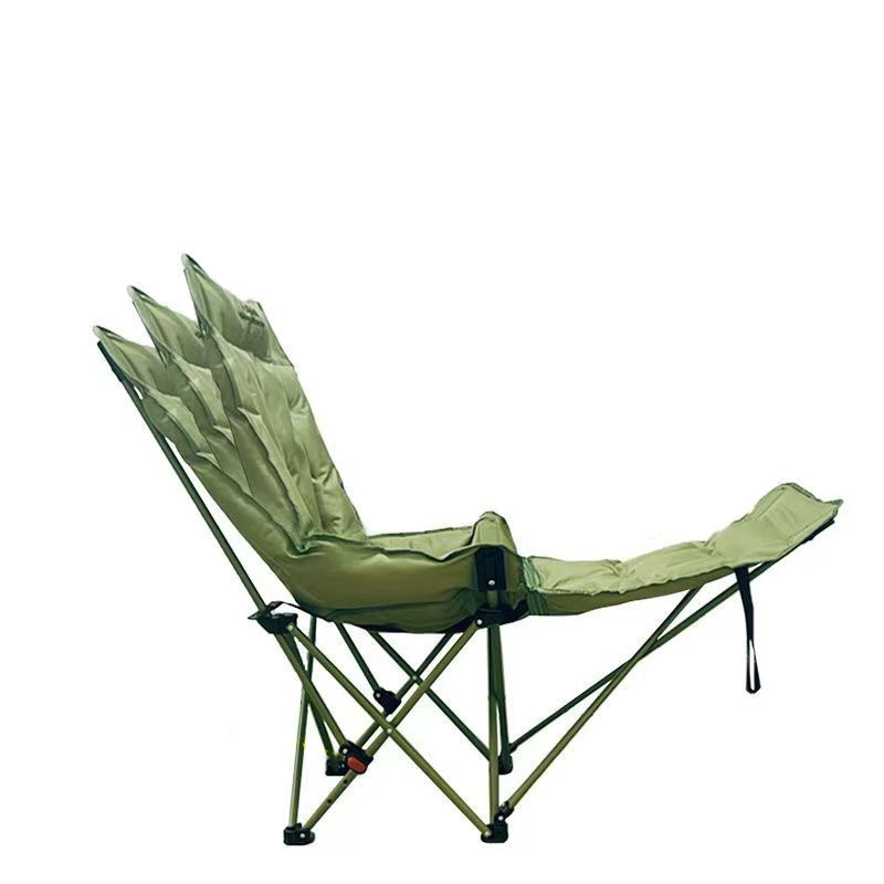 Silla de luna, silla de ocio al aire libre, respaldo alto, silla plegable ajustable, silla de camping, silla de parrilla de camping