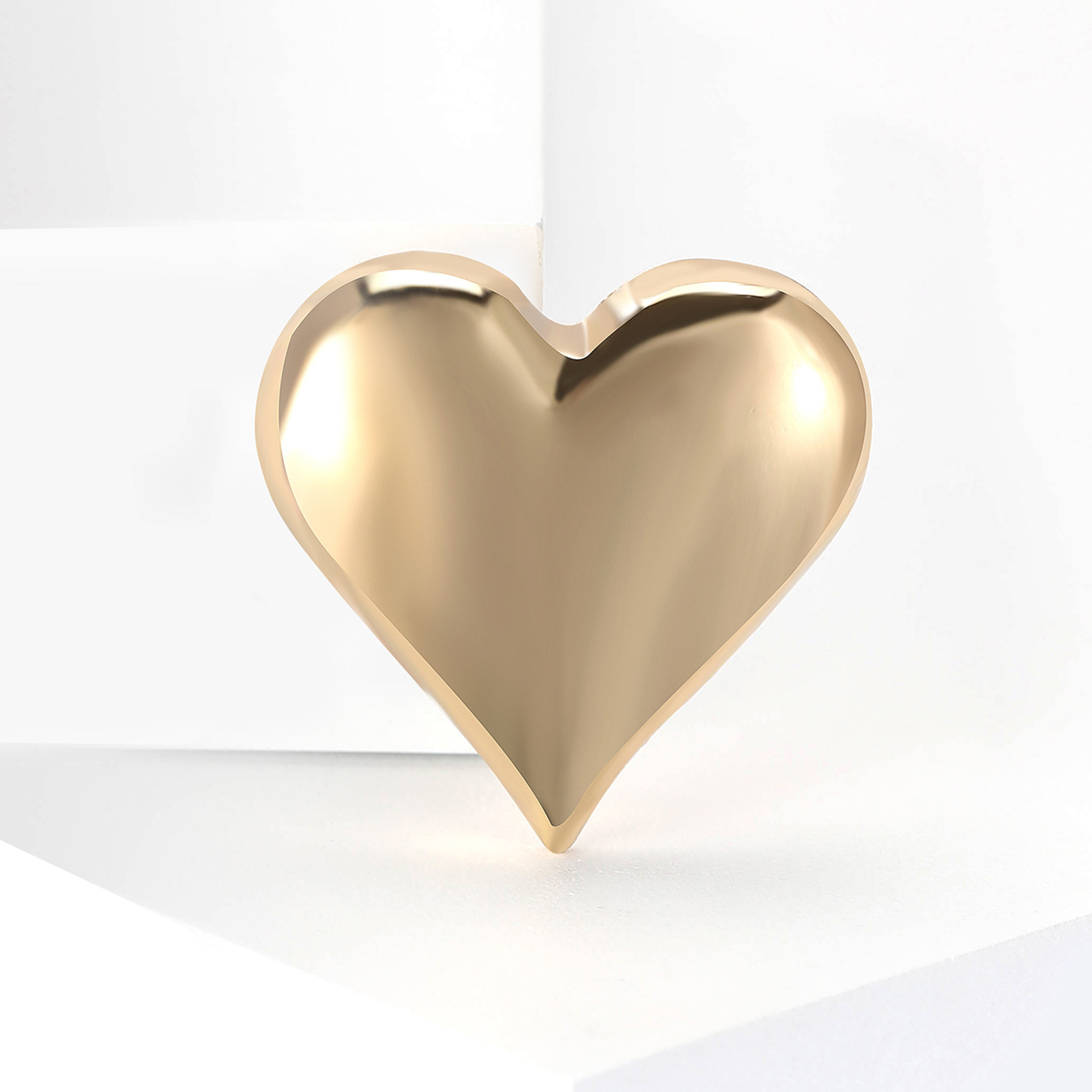 Alloy Material Simple Style Classic Style Pin Heart Shape Alloy Women's Brooches