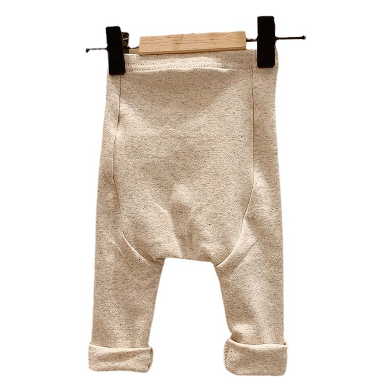 Pantalones de bebé cintura alta pantalones grandes PP hombres y mujeres bebé primavera todo partido desgaste exterior estilo occidental bebé polainas ropa de primavera