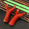 Precise slingshot from natural wood, Olympic hair rope rosewood with flat rubber bands, high accuracy