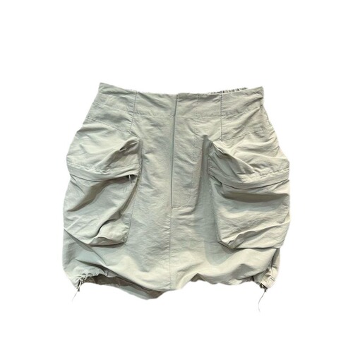 Women's Summer New American Drawstring Workwear Half-Body Skirt Children Trendy Sweet Cool Versatile Solid Color Short Skirt