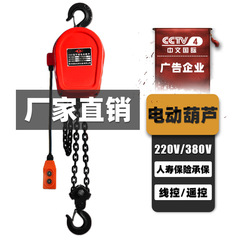 Chain electric hoist DHS, one-ton 3t 6m 9-meter lifting hoist, chain remote control electric hoist