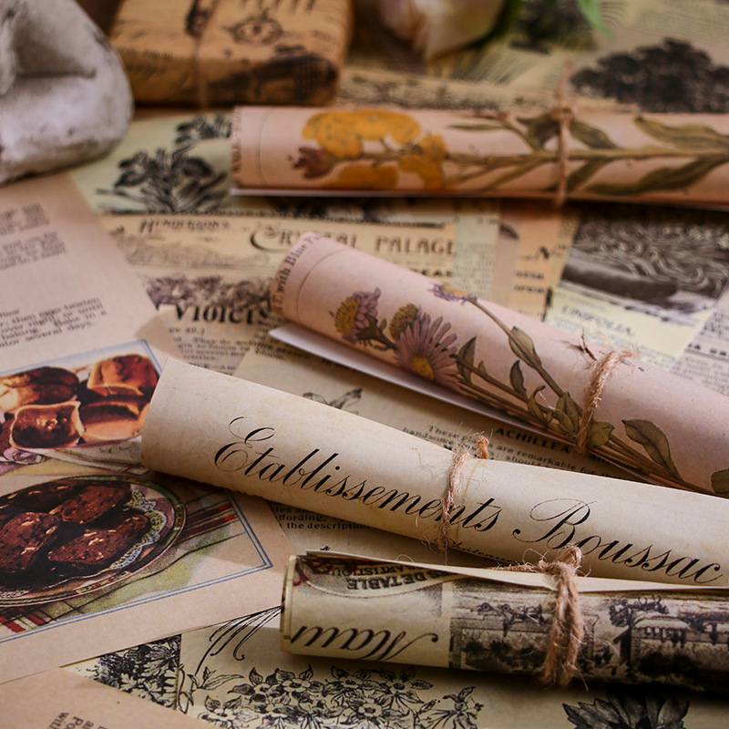 Yanyu retro material papel retro inspiración serie retro material papel DIY diario material base papel 8 modelos